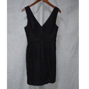 Trina Turk Black Lace Sleeveless Sheath Dress Size 4